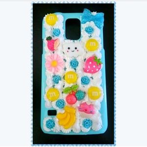 New Samsung Galaxy S5 Decoden Blue Phone Case